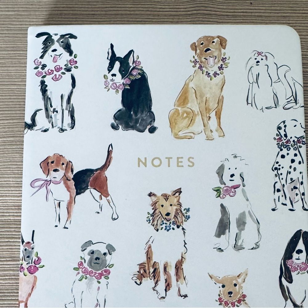 Dog Notes Floral Wreath Notebook Journal Book